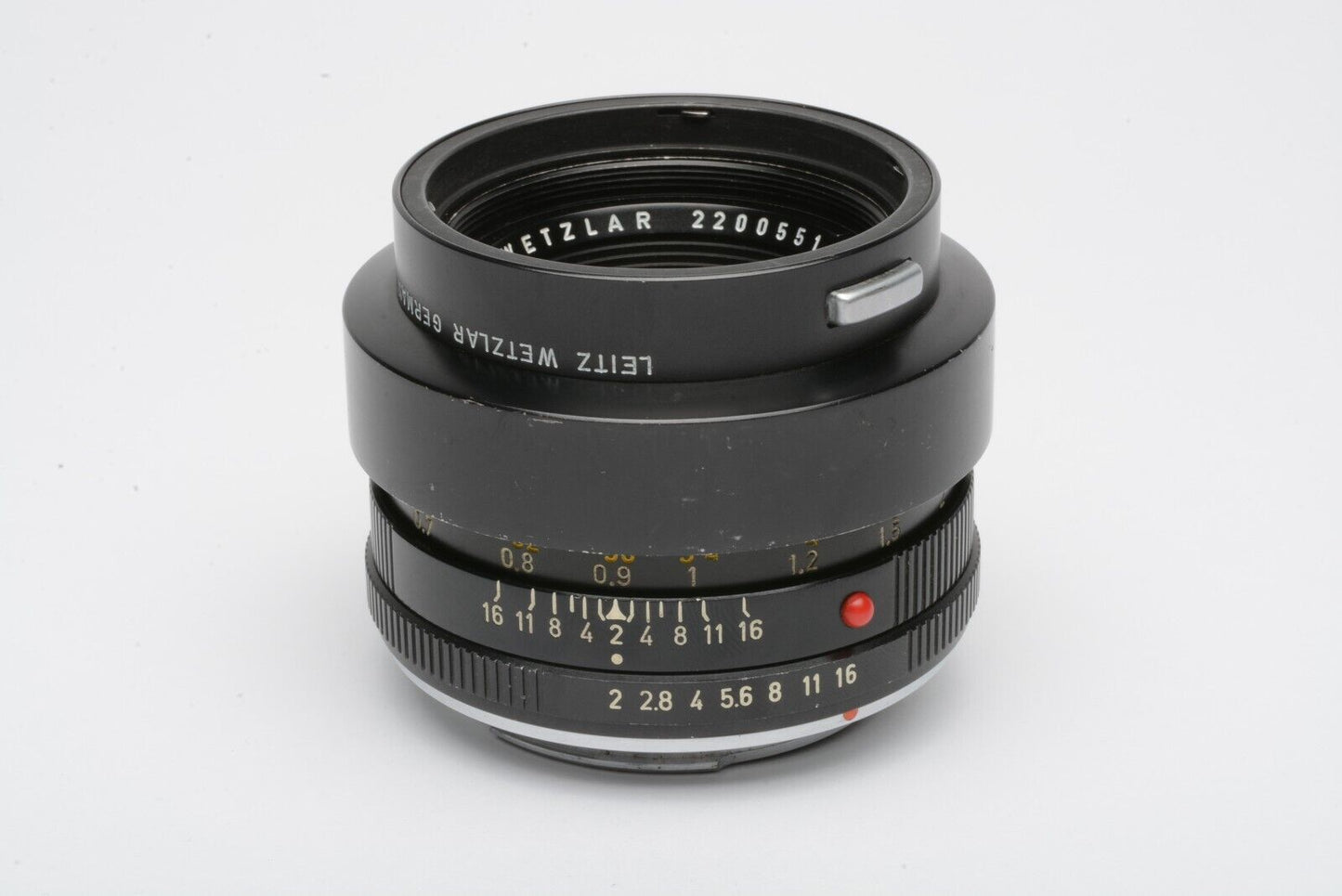 Leica Summicron-R 50mm F2 Lens, Hood, Very Clean And Sharp!