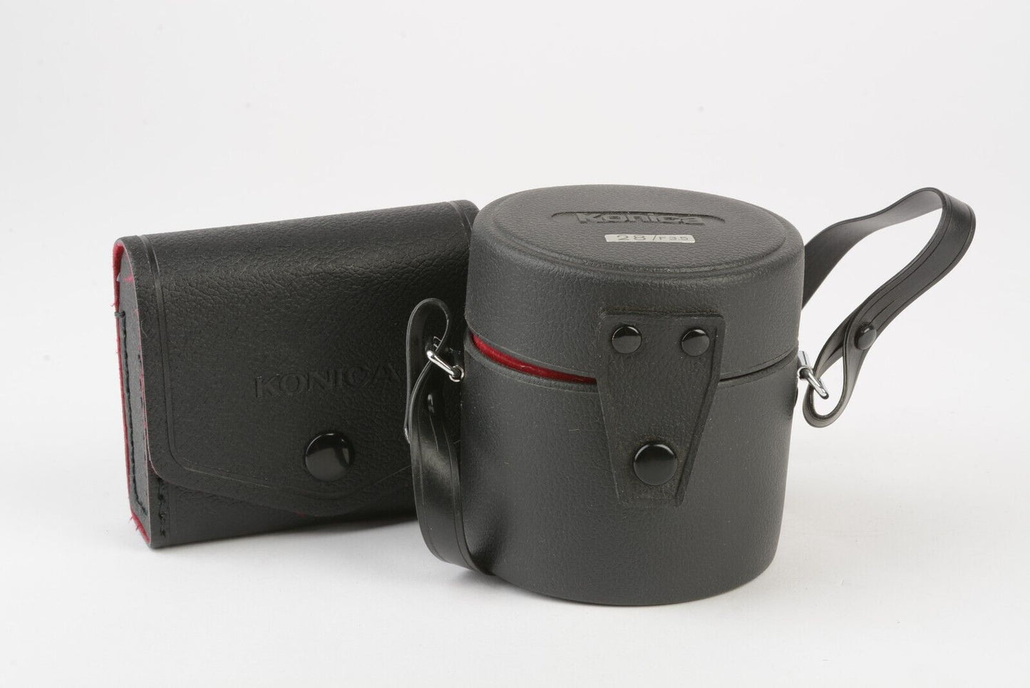 Konica Hexagon AR 28mm f3.5 Wide Angle Lens, Very Clean, Caps+Case+Hood+UV