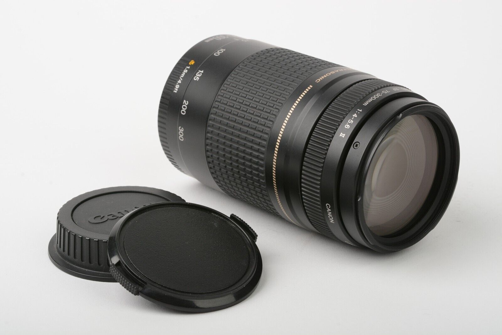 EXC++ CANON EF 75-300mm F4-5.6 II USM ZOOM LENS, CAPS, NICE, CLEAN &  VERSATILE