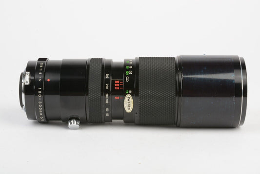 Soligor 100-300mm F5 Tele Zoom Lens, UV, Caps, Very Clean, Nikon Non-AI