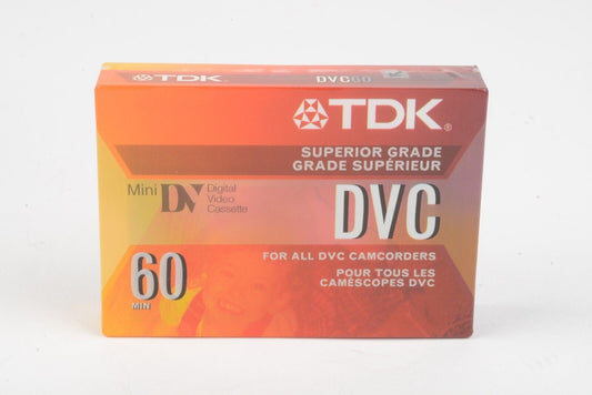 4x TDK Mini DV Digital Video Cassettes (4x DVC60) Superior Grade