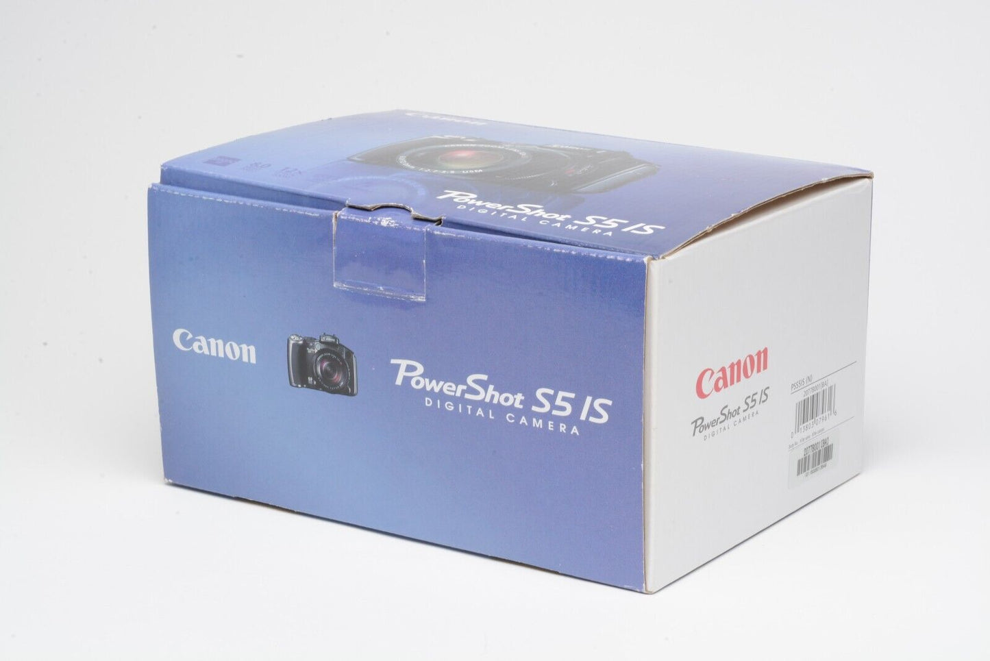 EXC++ CANON POWERSHOT S5 IS 8MP 12x BLACK DIGITAL CAMERA BOXED, CASE, MANUALS+SD