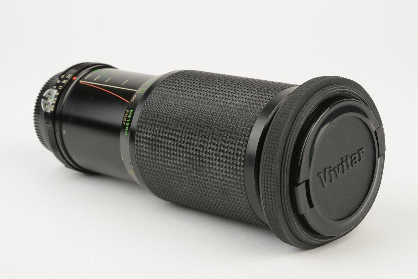 Vivitar 75-250mm f/3.8-4.5 Zoom Lens, Hood+Caps