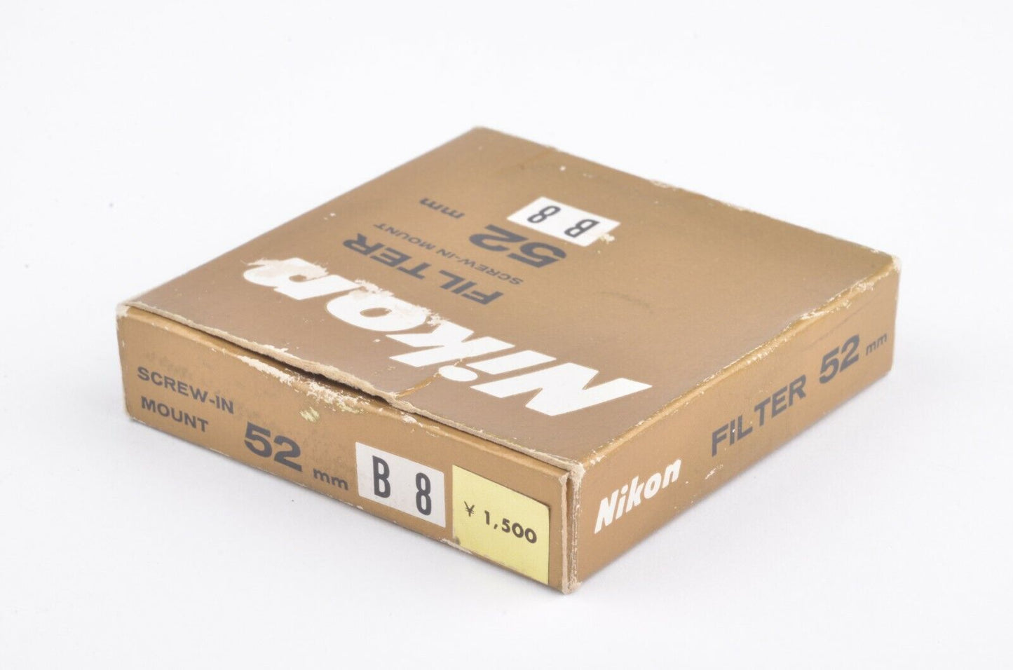 Nikon 52mm B8 blue filter in jewel case and box, mint-