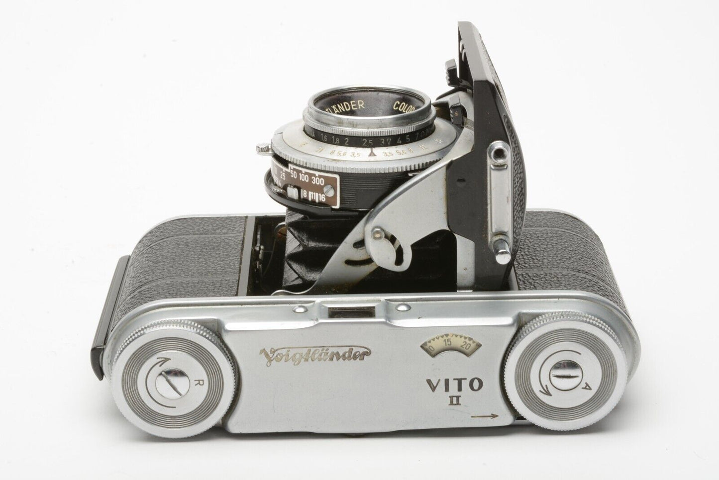 EXC++ VOIGTLANDER VITO II COMPACT 35mm FOLDING CAMERA, TESTED, WORKS GREAT +INST