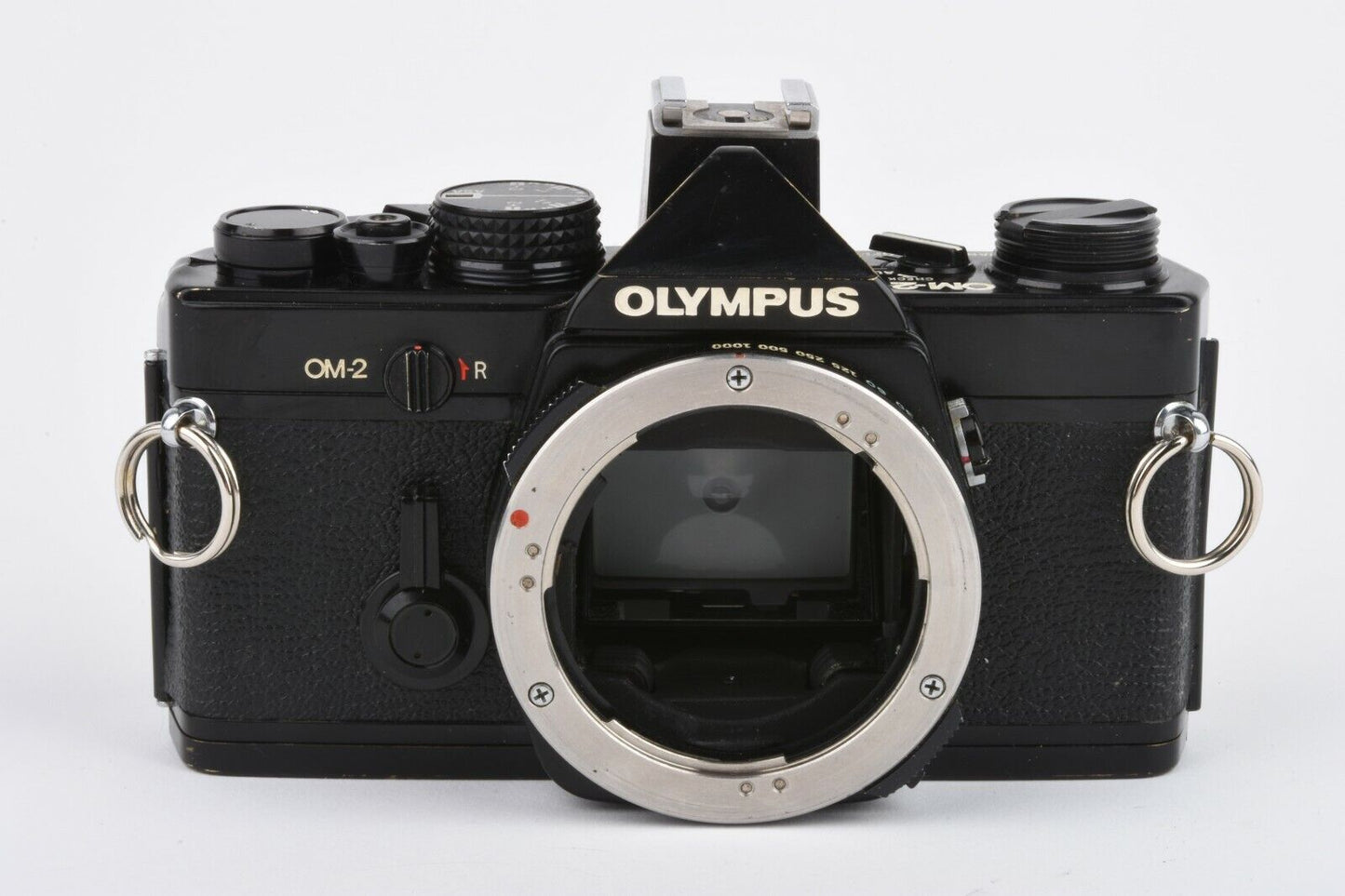 EXC++ OLYMPUS OM-2 BLACK 35mm SLR BODY CLA'D NEW SEALS, NICE, CLEAN, ACCURATE