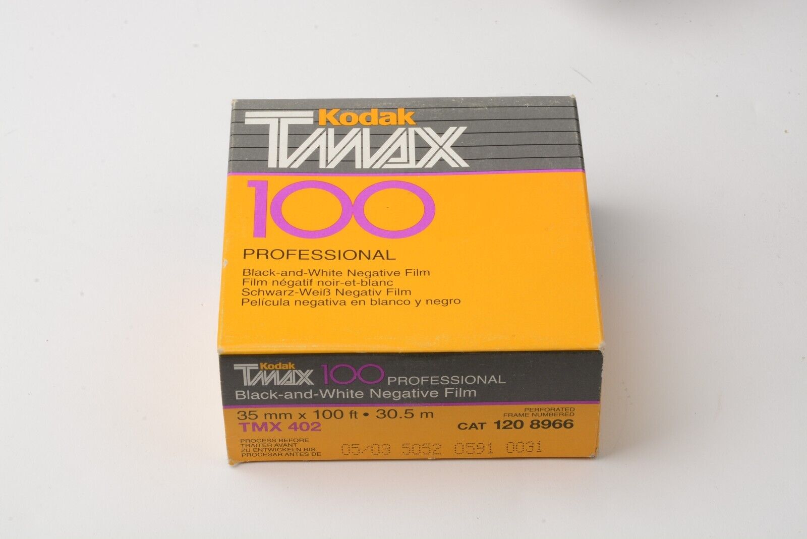 Kodak Professional TMAX 100, 35mm, 24 exp., Black and White Film