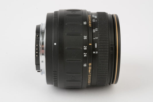 Quantaray Sigma AF MC 18-50mm f3.5-5.6 QD Lens, Compact, Very Nice