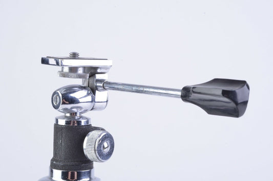 Accura Tripod Camera With Pan Head, 8 Section 12.5" Folded, 48" Expanded, Vintage