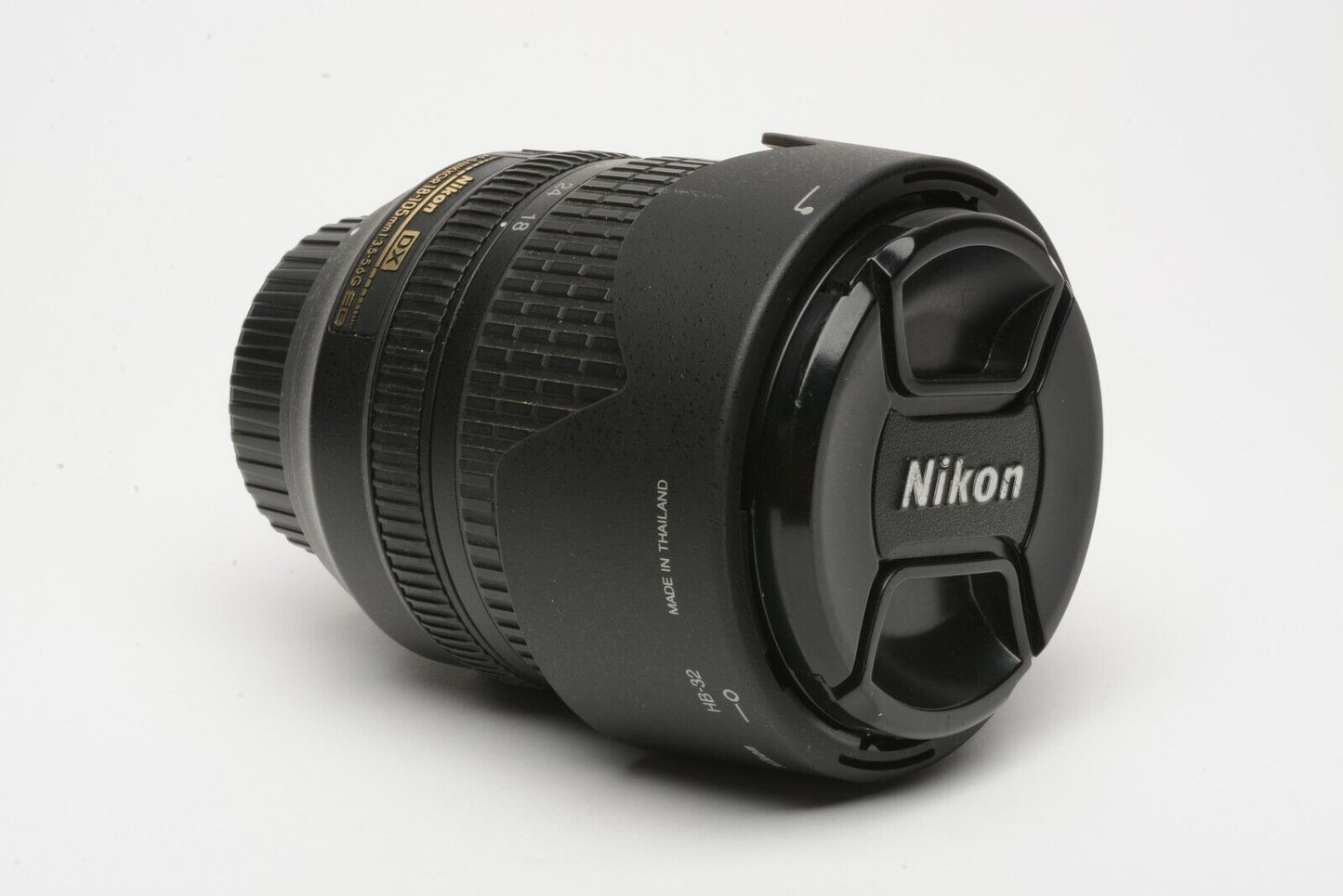 Nikon AF-S Nikkor 18-105mm F3.5-5.6G ED VR Zoom Lens, Hood + Caps, Clean!