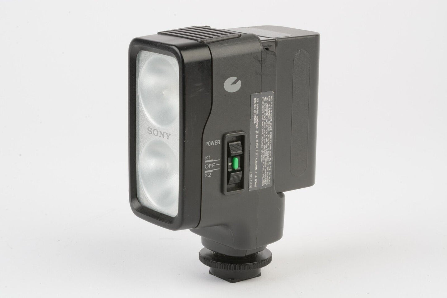 Sony HVL-20 Camcorder Light w/ Good Sony NP-F750 Battery, tested, great