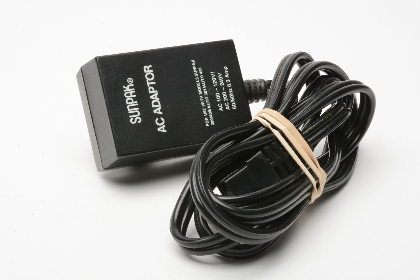 Sunpak 301 Flash Attachment w/AC adapter, very clean, fully tested