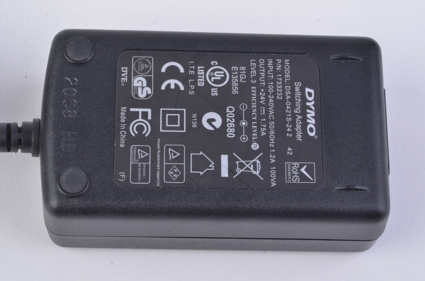 Genuine Dymo Switching Power Adapter DSA-0421S-24 2 +24V 1.75A