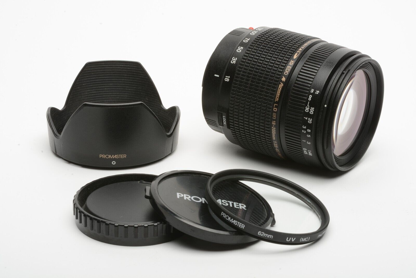 EXC+++ PROMASTER TAMRON XR EDO AF ASPH. LD (IF) 18-200mm F3.5-6.3