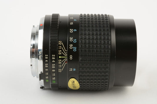 Tokina 135mm F2.8 Classic Portrait Lens, Great Glass, Minolta MD Mount