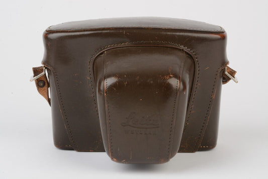 Leica Leitz Leicaflex SL or SL2 Brown Leather Eveready Case w/ Strap