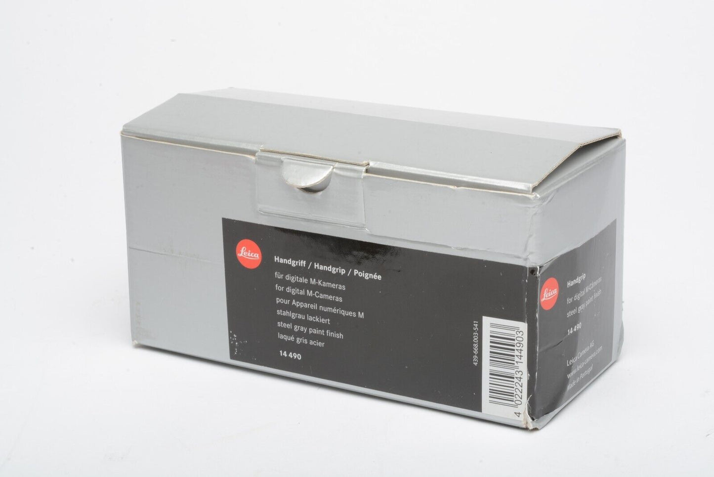 Genuine Leica Handgrip Steel Gray #14490 For Leica M9 Body, Boxed