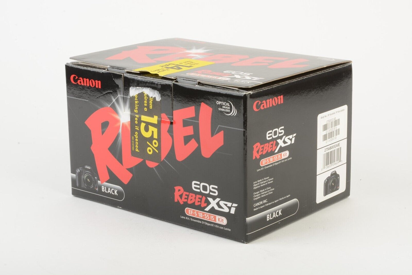 Canon EOS Rebel XS DSLR w/18-55mm f3.5-5.6 IS 2 batts UV + Pola, Only 7439 Acts.