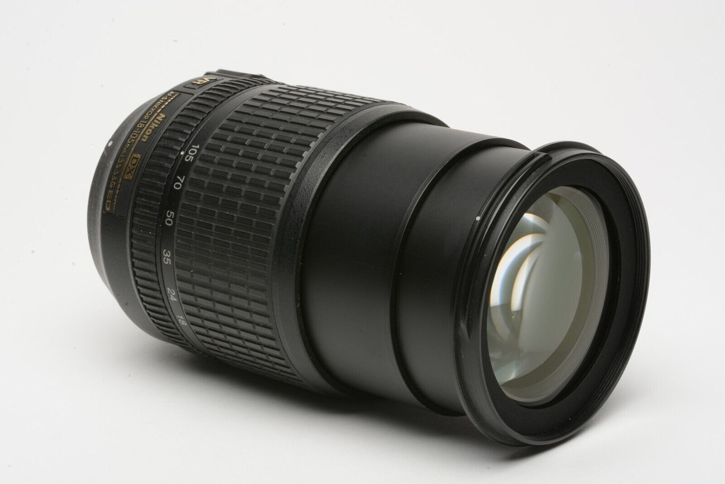 Nikon AF-S Nikkor 18-105mm F3.5-5.6G ED VR Zoom Lens, Hood + Caps, Clean!