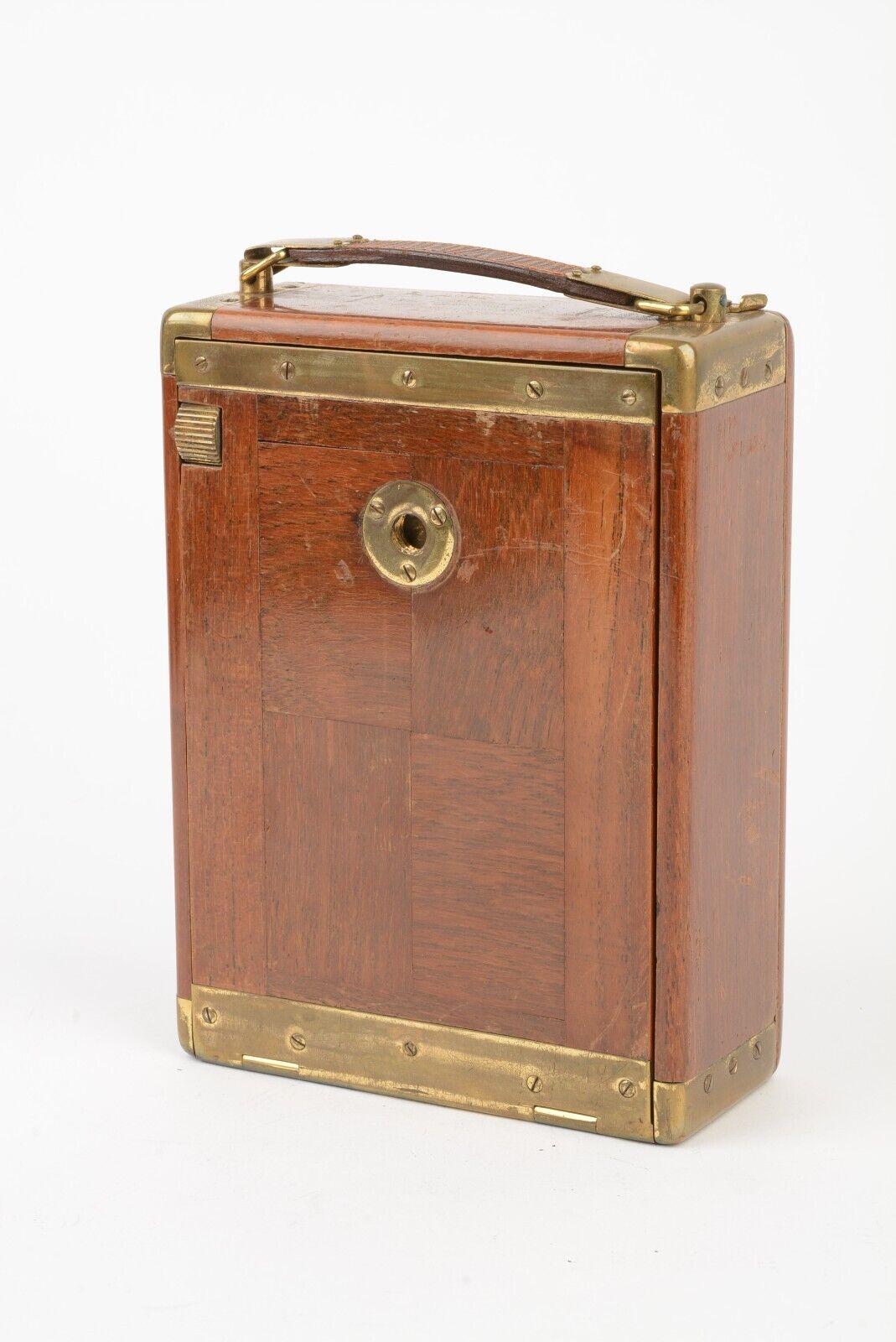 Gorgeous Orionworks 2C 9x12cm Tropen Teak Camera w/ Brass&Brown Elbows + Holders