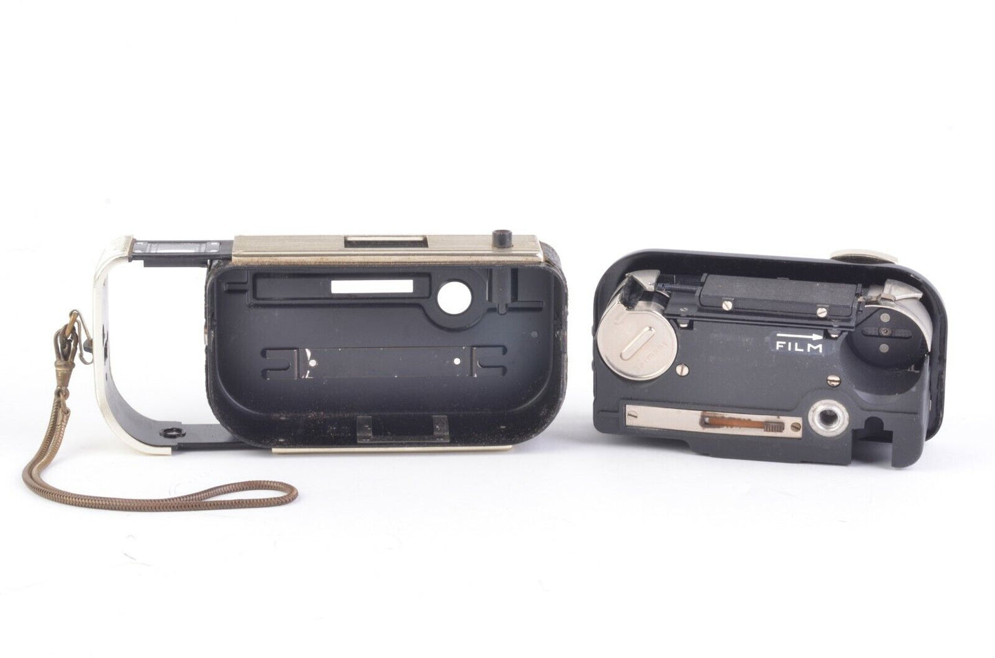 Gold MEC16 SB Subminiature Film Camera, Strap, film, tested, very nice