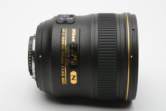 Nikon Nikkor AF-S 24mm f1.4 G ED N USA Version Boxed, Barely Used #2184