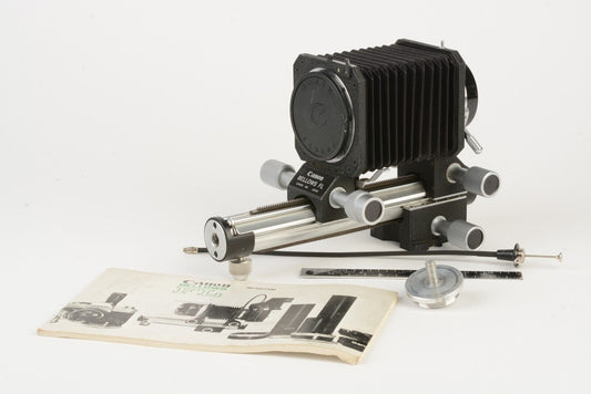 Canon Bellows FL, CR, Manual, Caps, +Slide Duplicator, Very Clean