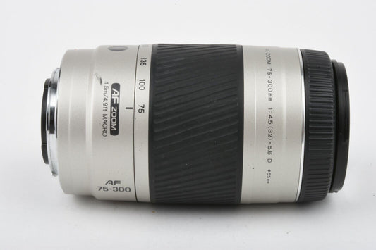 Minolta AF 75-300mm F4.5-5.6D Macro Zoom Lens, Caps, nice & clean