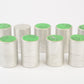 9X CLEAN VINTAGE AGFA 35mm METAL FILM CANISTERS