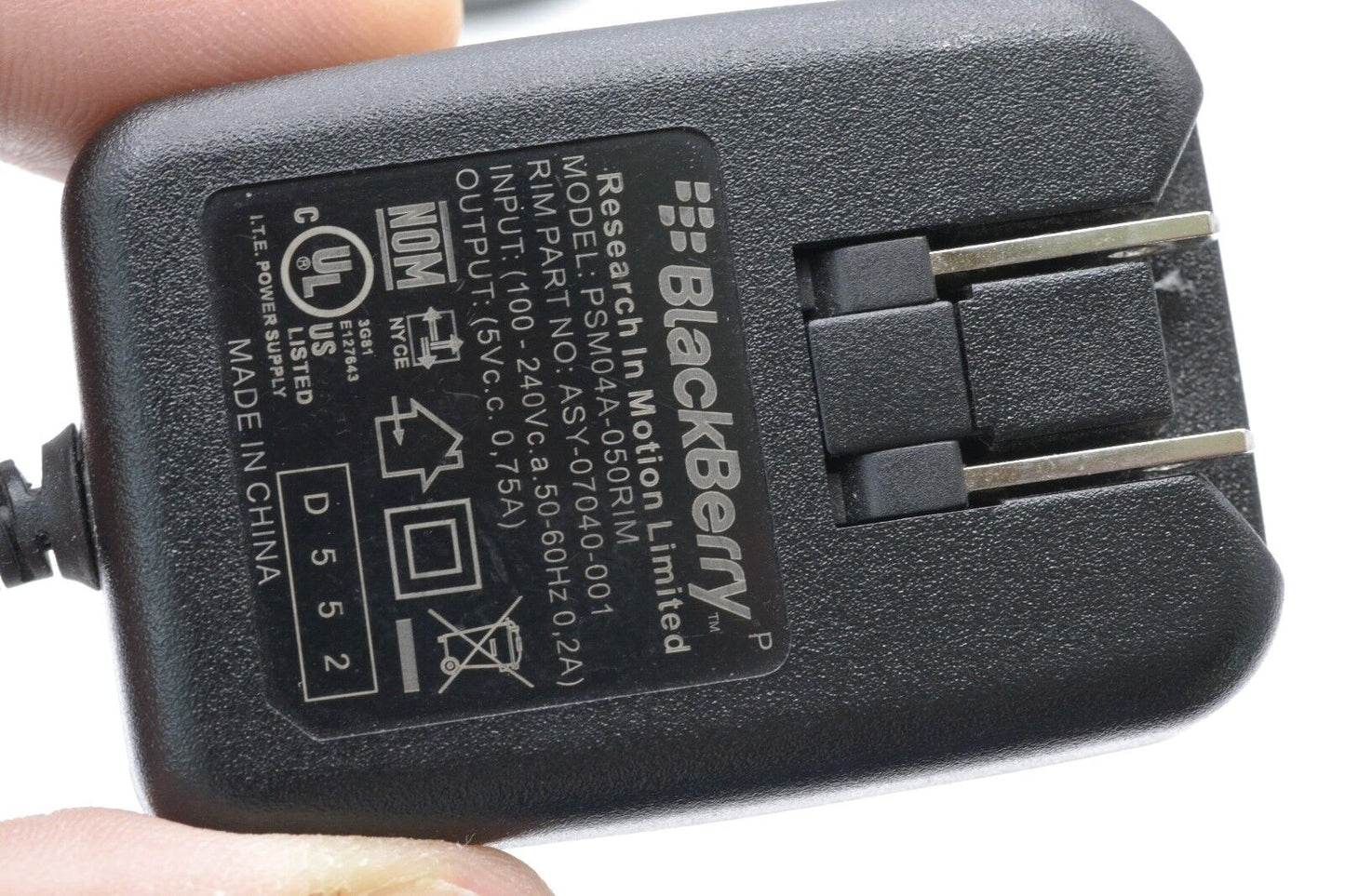 Blackberry PSM04A-050RIMC AC Adapter Travel Charger Genuine