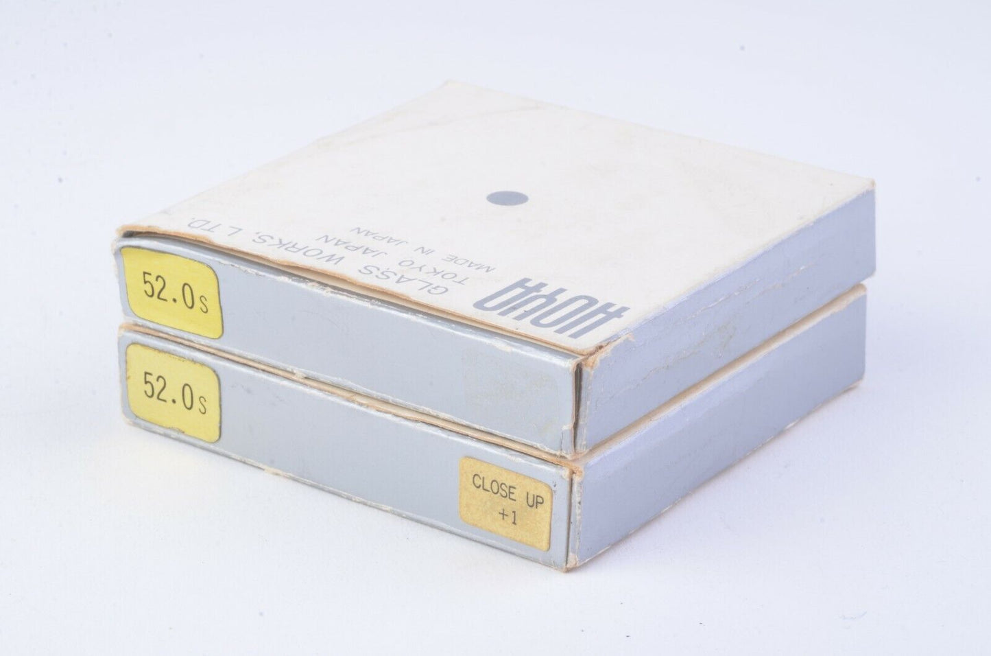 Set of 2 Hoya 52mm Close-Up #1 & #2 Filters in boxes & cases, very clean