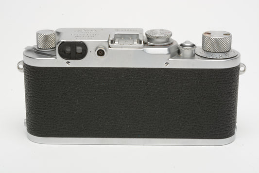 Leica IIIf 35mm rangefinder camera red dial, works great!