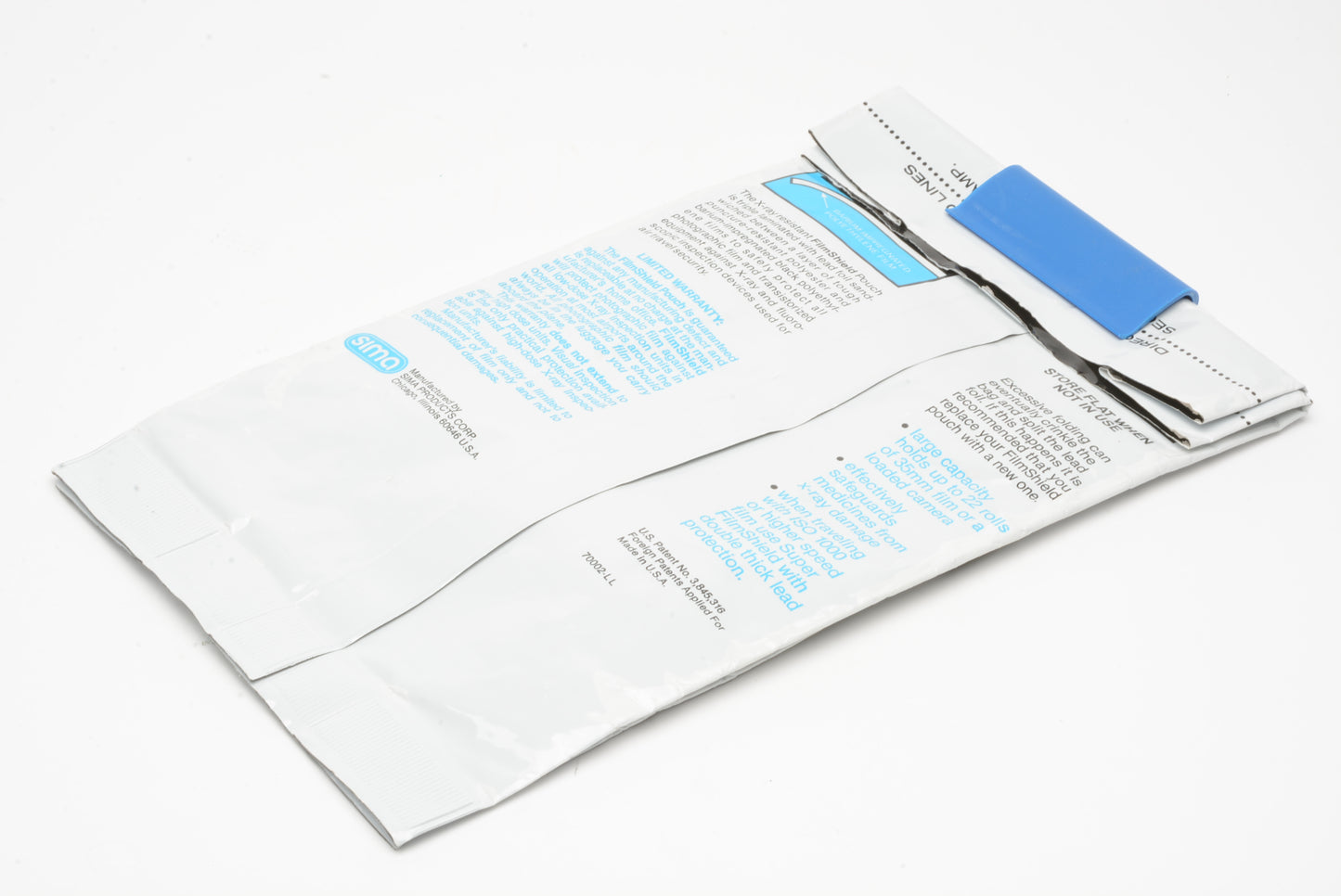 Sima FilmShield laminated X-ray protection bag - Fits 20 rolls of 35mm film