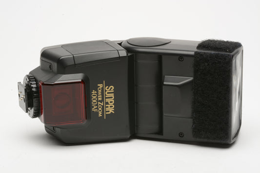 Sunpak 4000AF Power Zoom electronic flash w/Nikon dedicated module for Nikon cameras