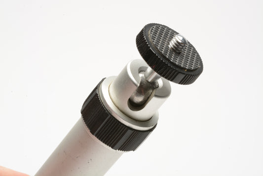 Compact folding table tripod ~7" tall folded, w/ball head