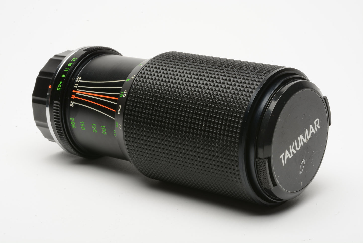Takumar 80-205mm f4.5 zoom lens Pentax PK mount, caps, tested