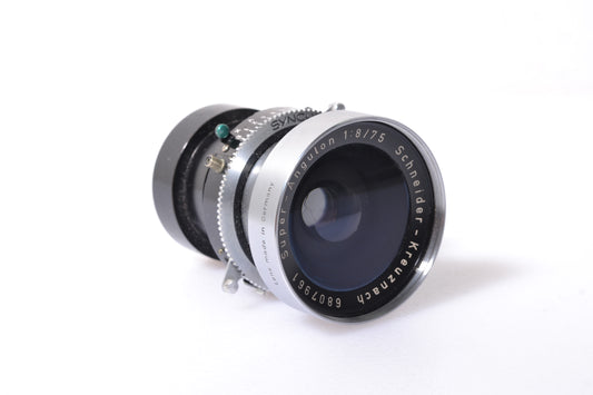 Schneider Super Angulon 75mm f8 large Format lens, Sharp! Accurate