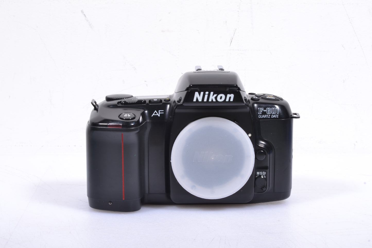 Nikon N6006 F-601 QD 35mm SLR Body, cap, cable release, tested, great!