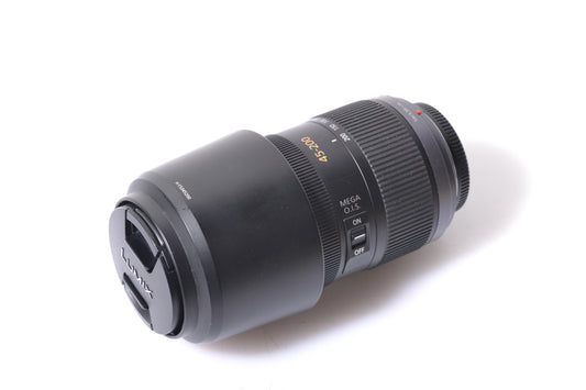 Panasonic Lumix 45-200mm G Vario F4-5.6 Mega OIS w/Caps, Nice