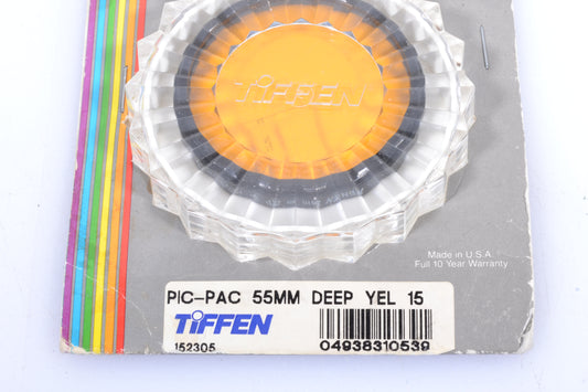 Tiffen 55mm #15 Deep Yellow filter - New