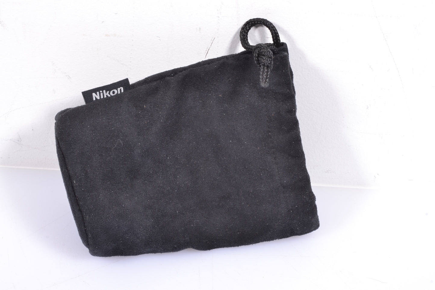 Nikon soft draw string lens pouch ~6" long, 3" diameter