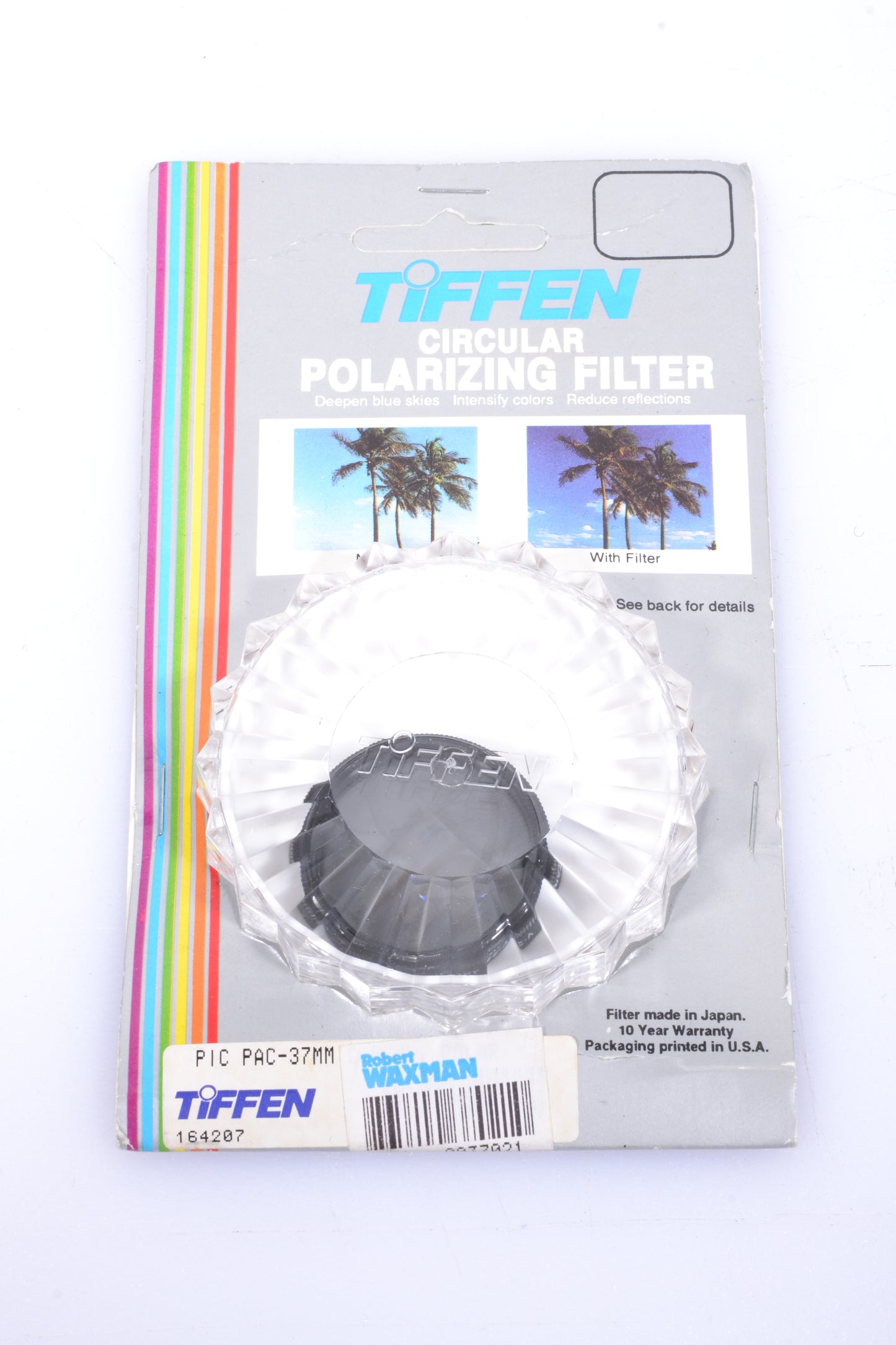 Tiffen 37mm Circular polarizing filter - New