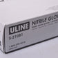 Uline Black Exam grade Nitrile Gloves - Powder-Free, 4 Mil, Small S-21081 x100