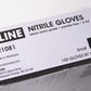 Uline Black Exam grade Nitrile Gloves - Powder-Free, 4 Mil, Small S-21081 x100