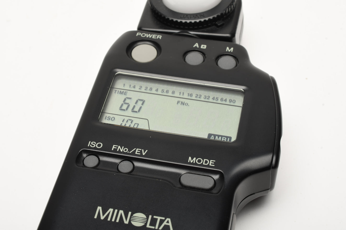 Minolta Autometer IVF Incident and flash meter in case, Tested, Mint-