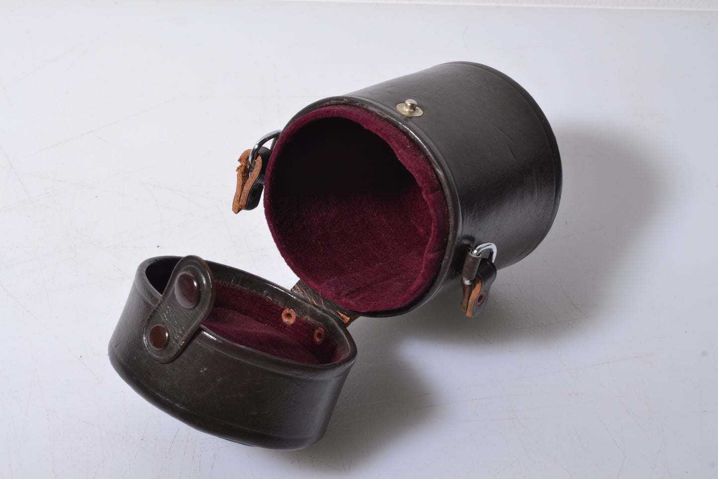 Nikon brown Lens Case ~4.5" x 3.25", nice & clean