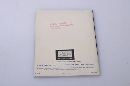 Leica and Leicaflex Catalog #39, Clean