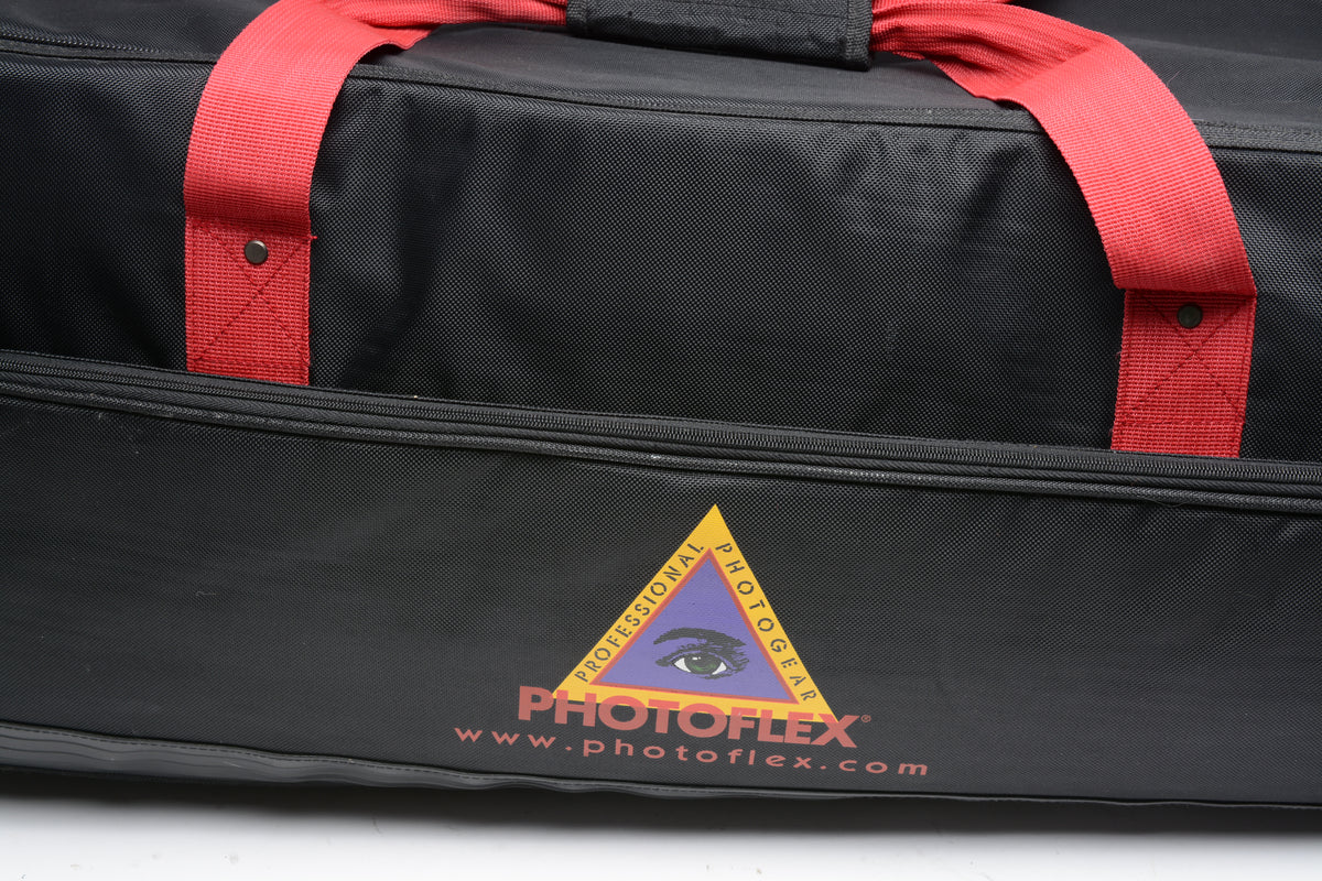 Photoflex large rolling padded lighting case ~43x12x12", Good!