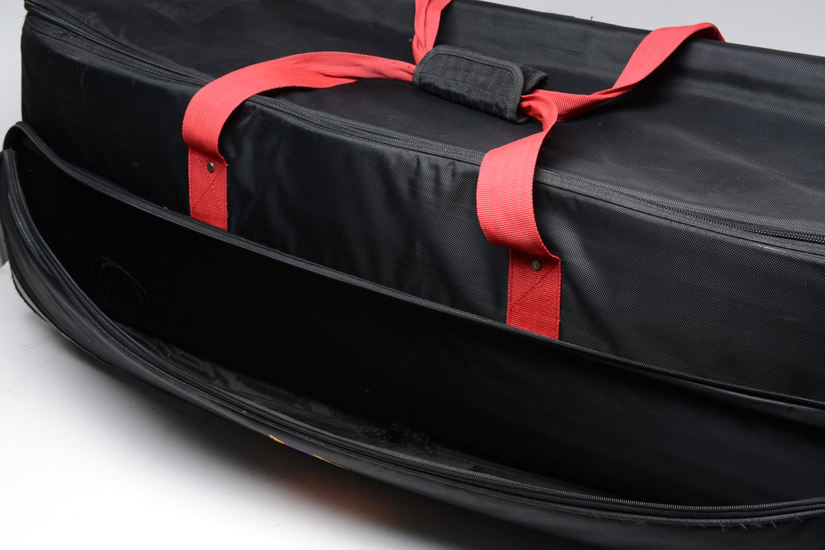 Photoflex large rolling padded lighting case ~43x12x12", Good!