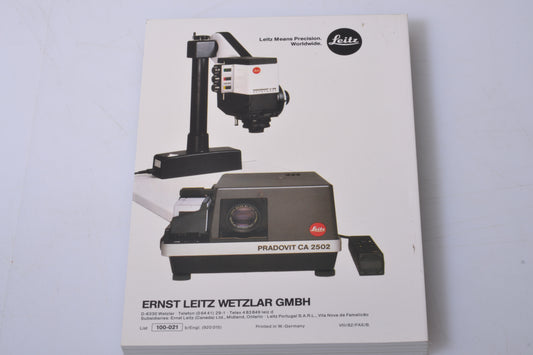 Leica System handbook July 1982, very clean